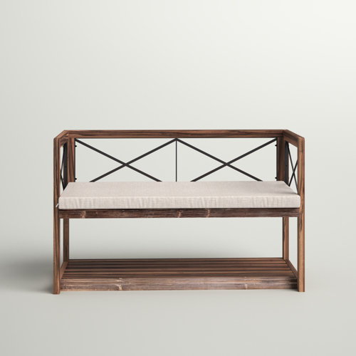 Sand & Stable Libbey Upholstered Shelves Storage Bench & Reviews Wayfair